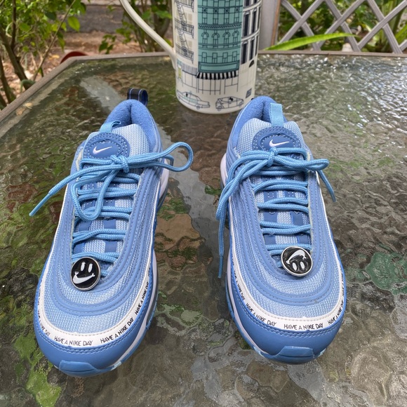 Nike " Have A Nike Day " Air Max 97 Blue Indigo Sneakers - Picture 4 of 17